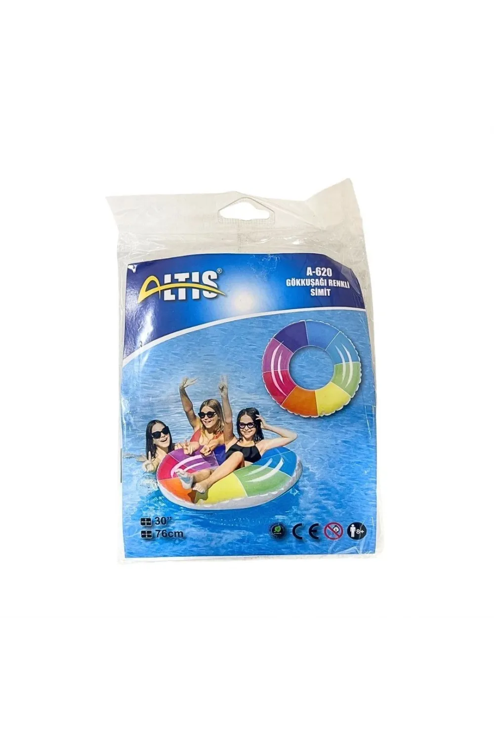 Gökkuşağı Renkli Simit 76 cm