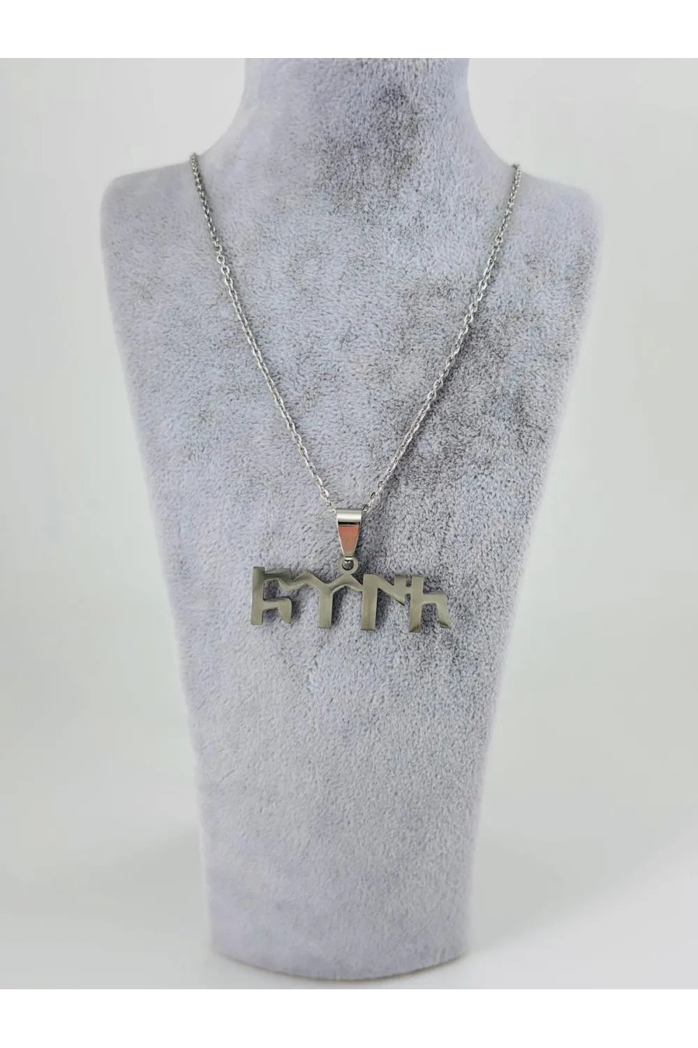 Göktürk Figürlü Çelik Erkek Kolye - Ekl0110