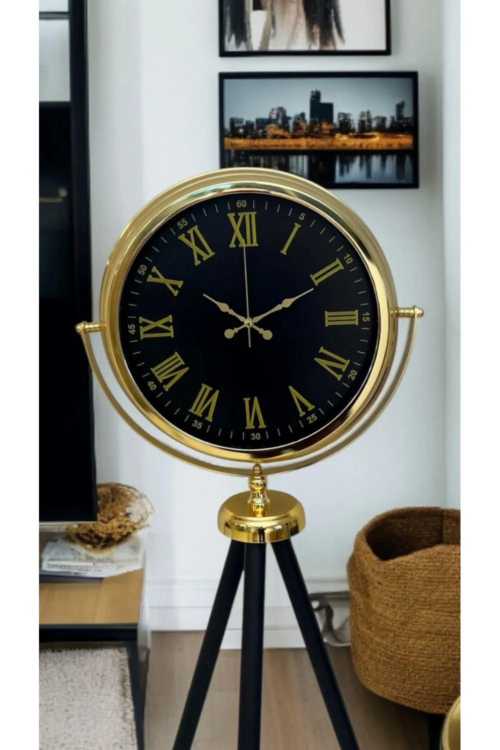 Gold Asalet Tripod Ayaklı Saat