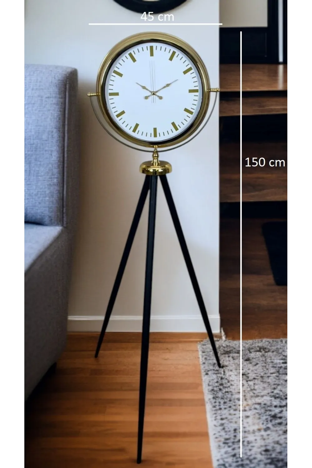 Gold Balance Tripod Ayaklı Saat
