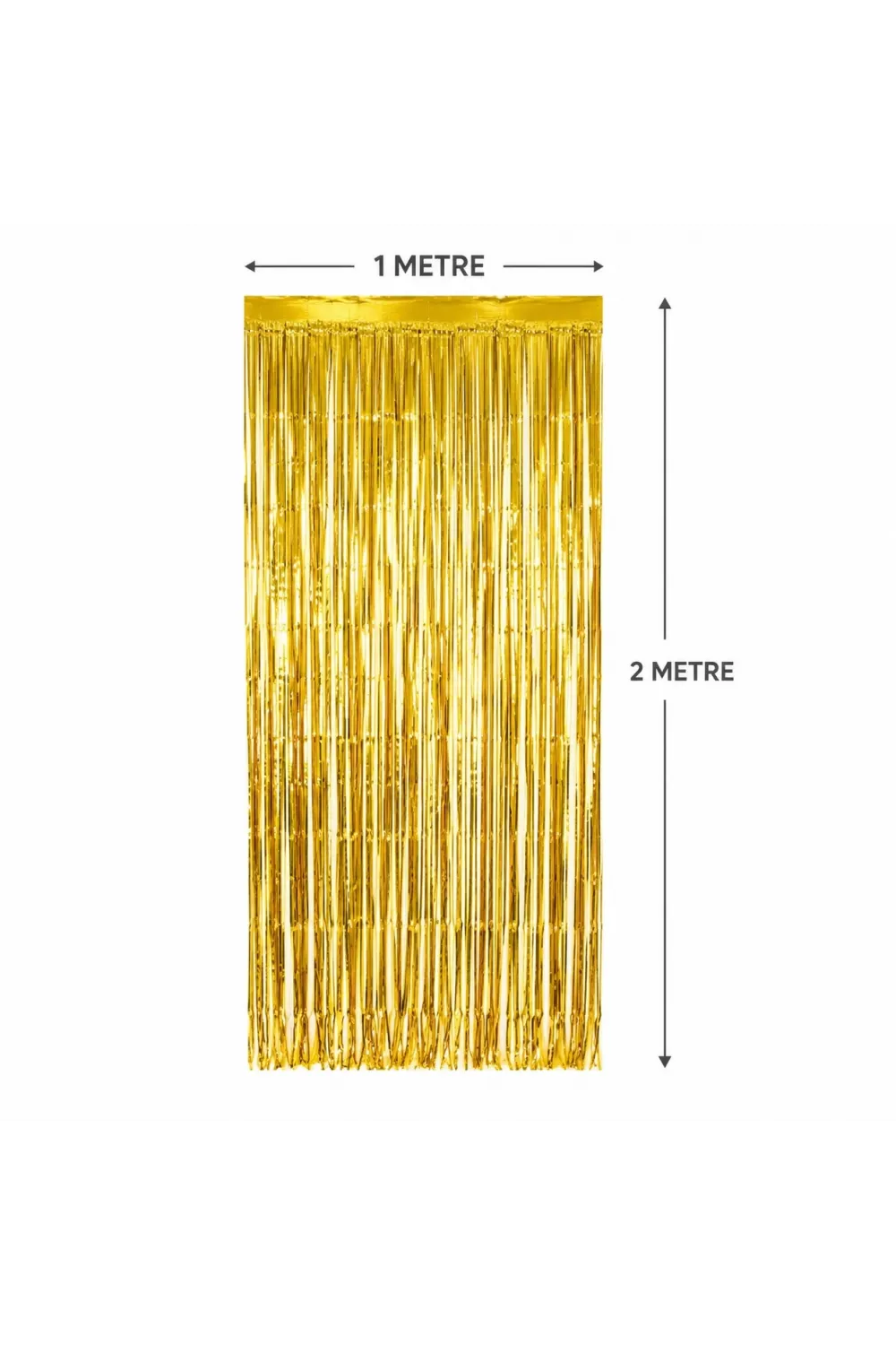 Gold Metalize Parti Perdesi 100x200 cm – Kapı ve Arka Fon Perdesi