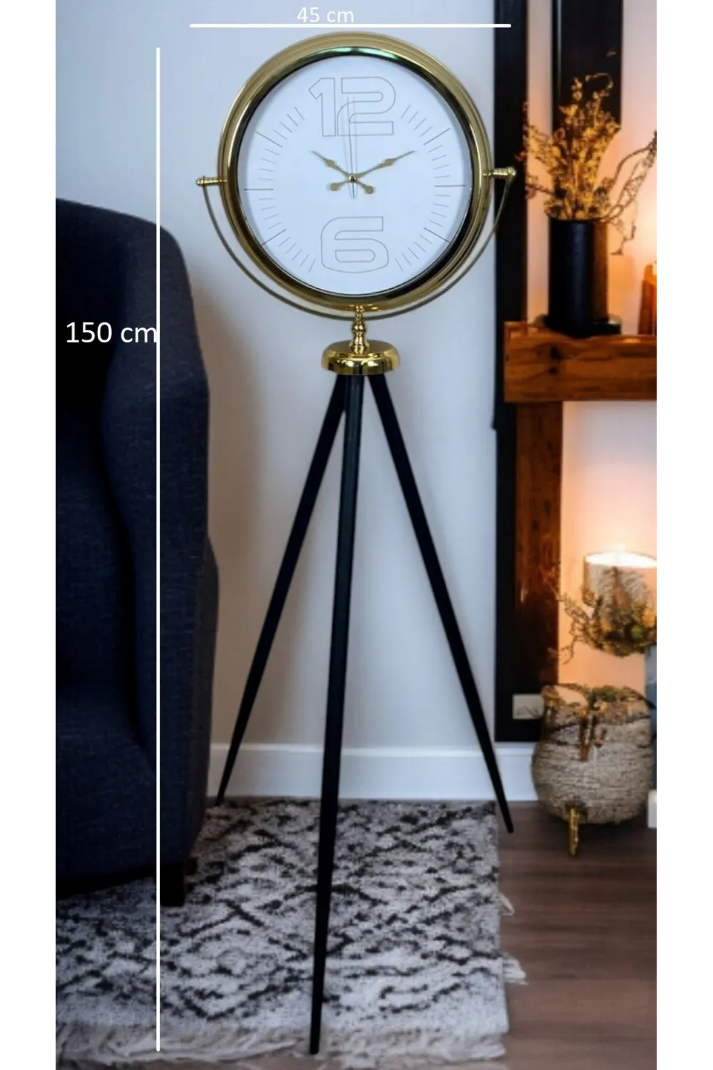 Gold Noble Radiance Tripod Ayaklı Saat