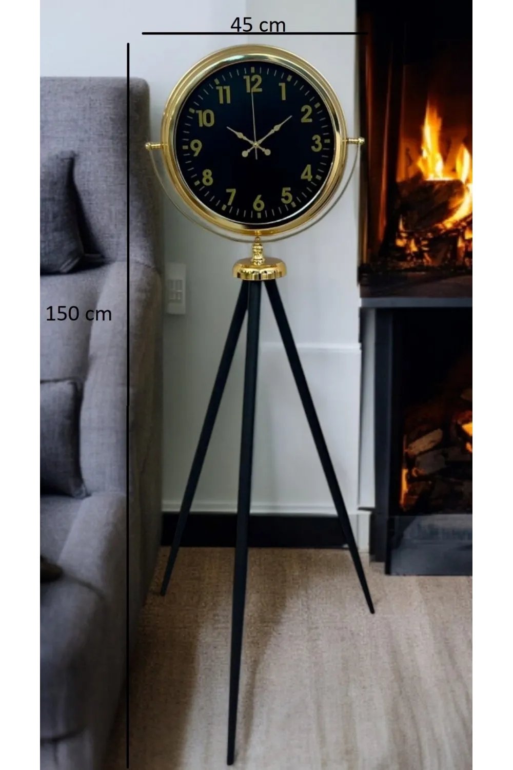 Gold Standart Tripod Ayaklı Saat