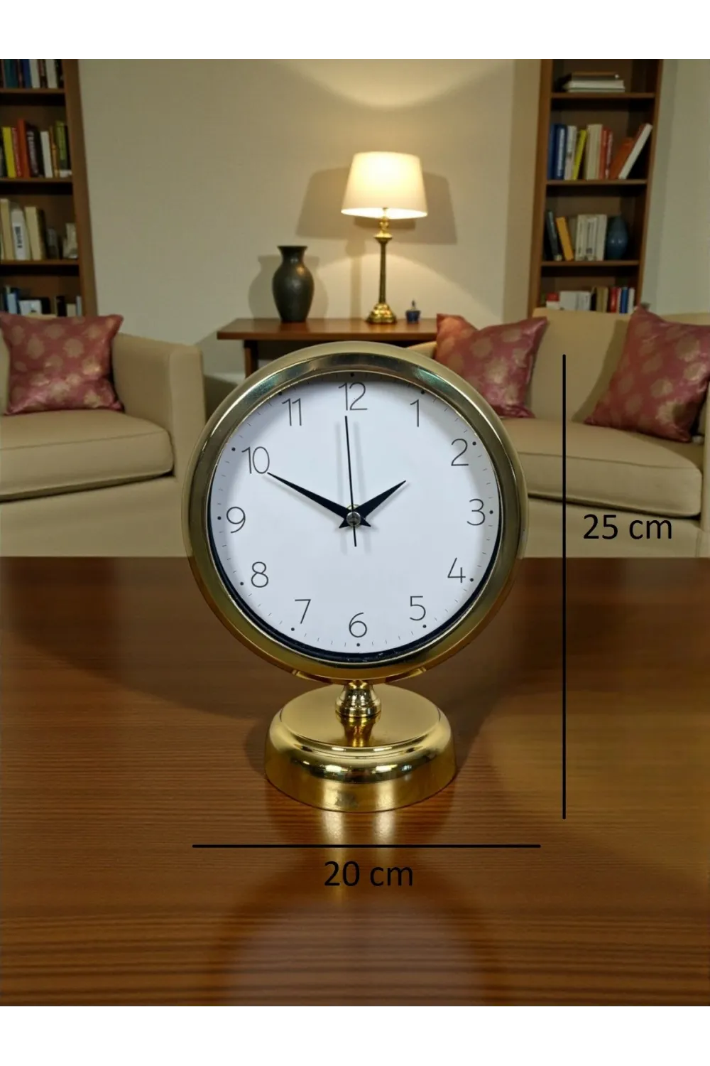 Golden Time 25 x 20 Cm Metal Masa Saati