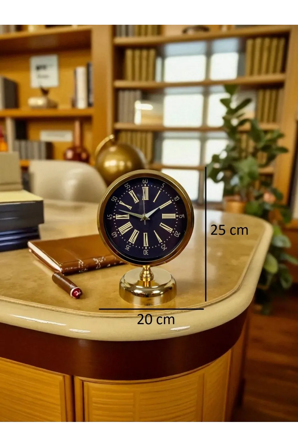 Goldora 25 x 20 Gold Metal Masa Saati
