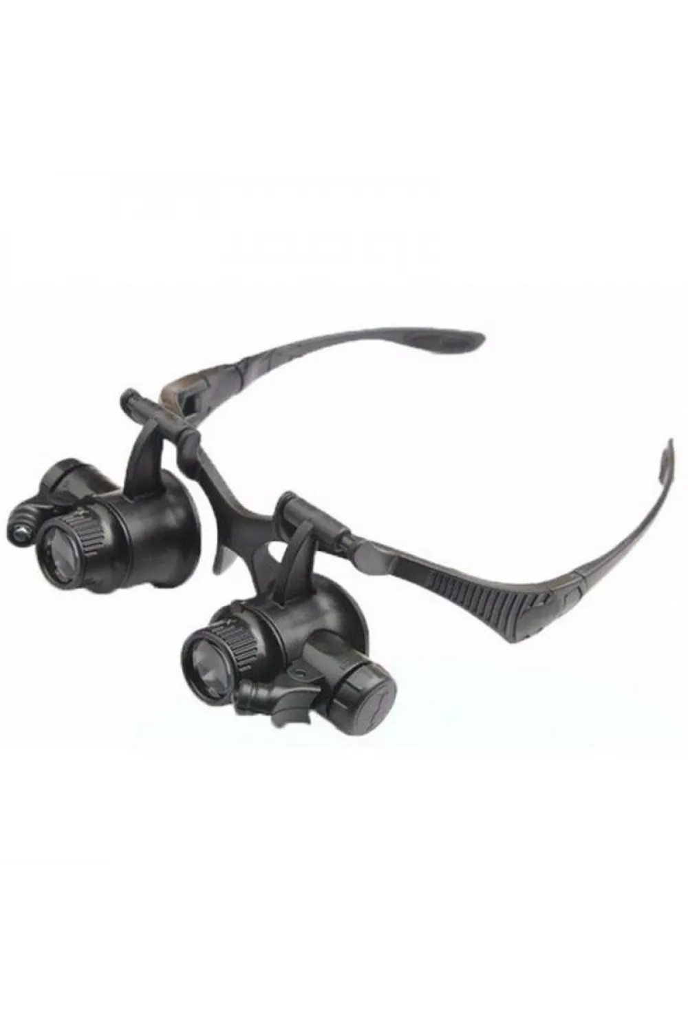 Gözlük Modeli 10X 15X 20X 25X Lens 2 Led Işıklı Büyüteç 9892G