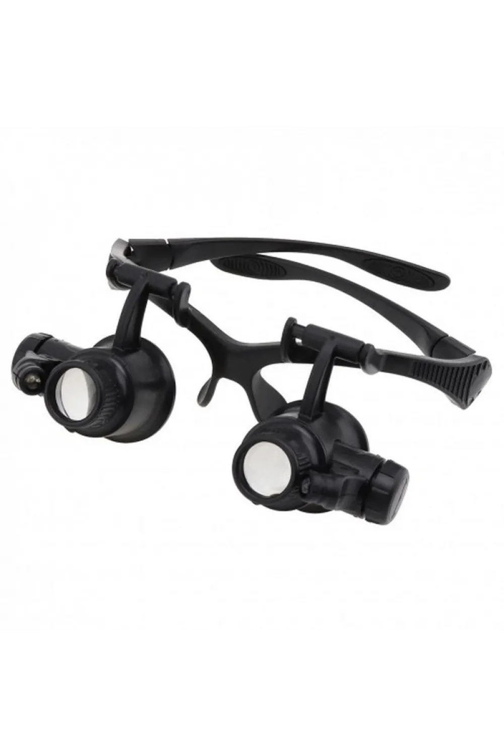 Gözlük Modeli 10X 15X 20X 25X Lens 2 Led Işıklı Büyüteç 9892G
