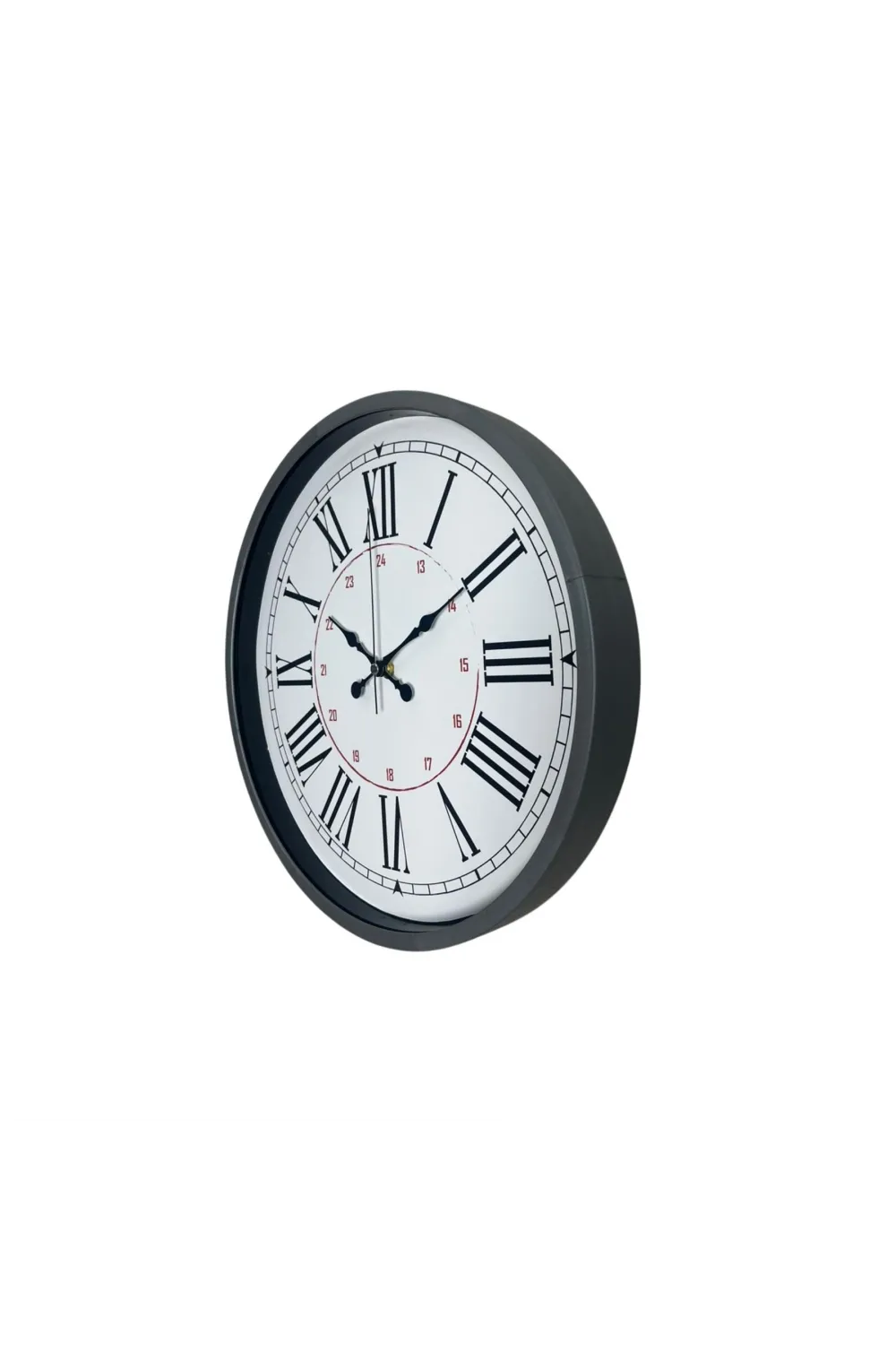 Gri Dekoratif 36 Cm Duvar Saati