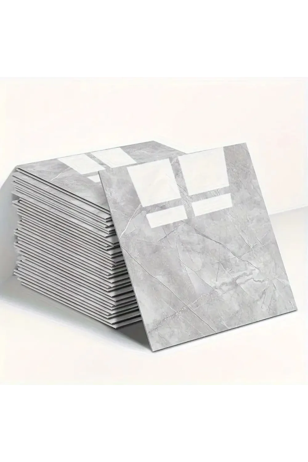 Gri Mermer Desen Duvar Sticker (30*30)