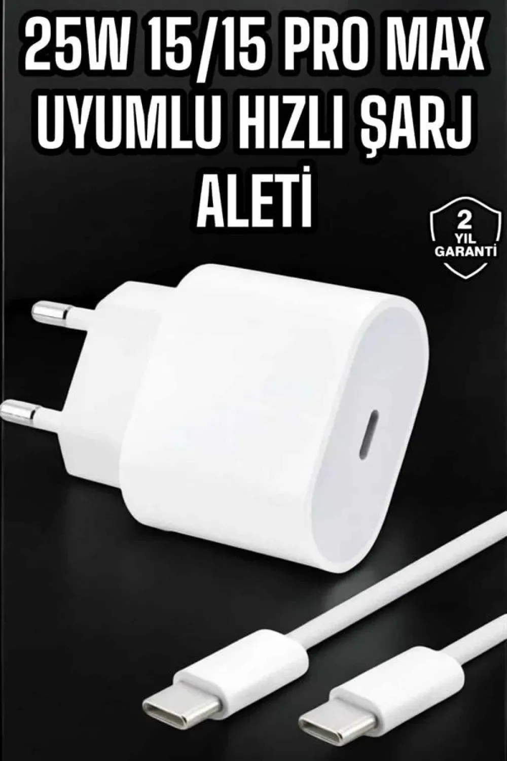 Güç Adaptörü Ve Kablosu Şarj Aleti 15/15 Pro Max Uyumlu Hızlı Şarj