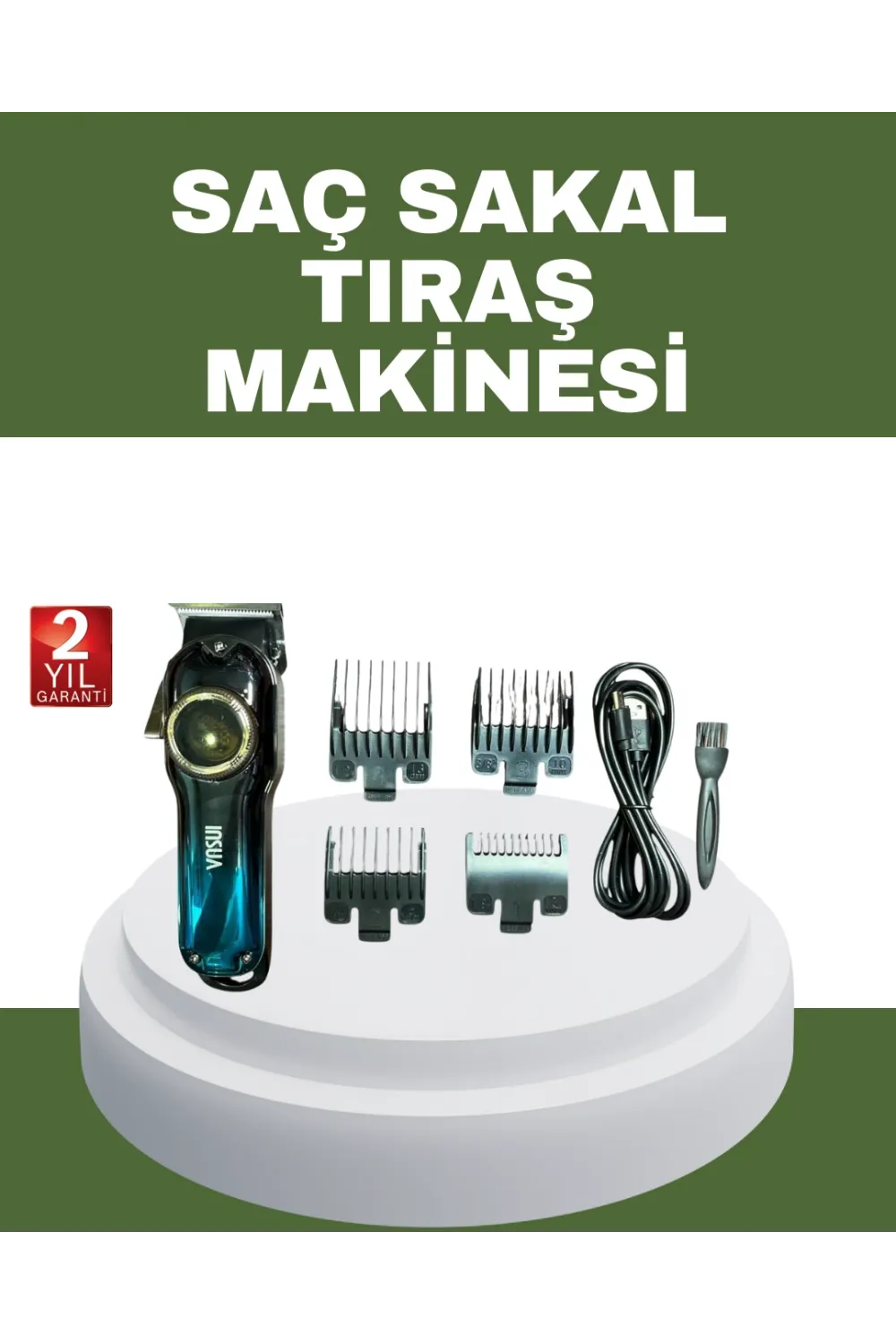 Güçlü Motorlu Paslanmaz Çelik Bıçaklı Saç Kesim Makinesi