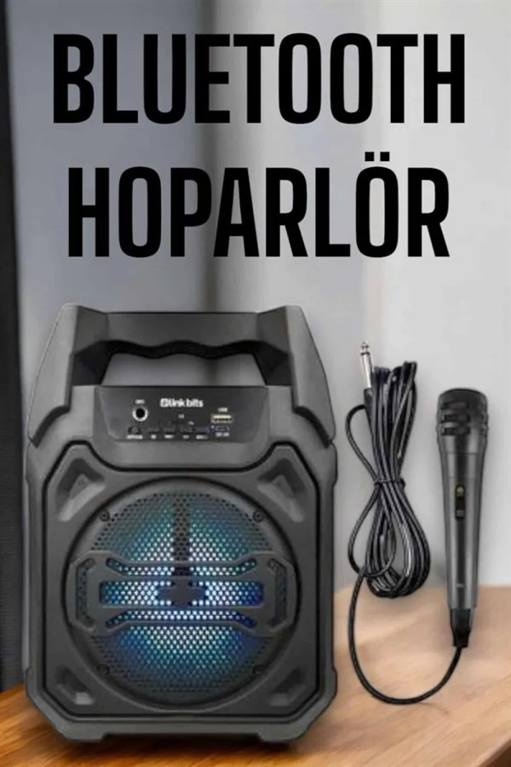 Güçlü Ve Şarj Edilebilir Bluetooth Hoparlör 6.5 İnç