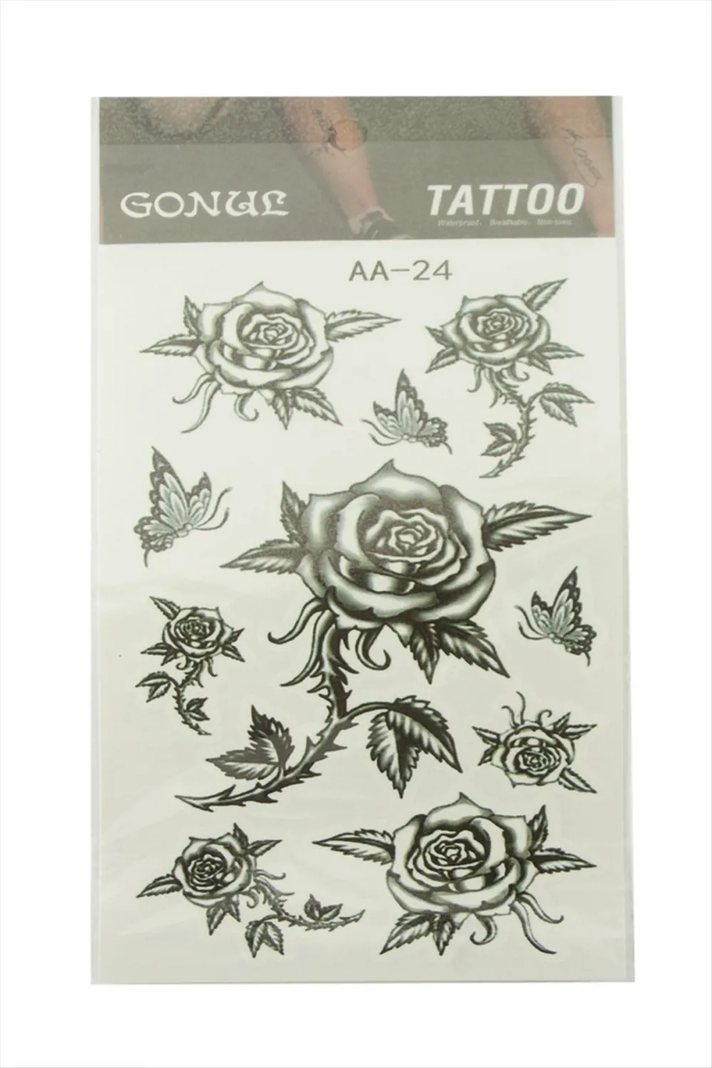 Gül Tattoo Dövme Sticker
