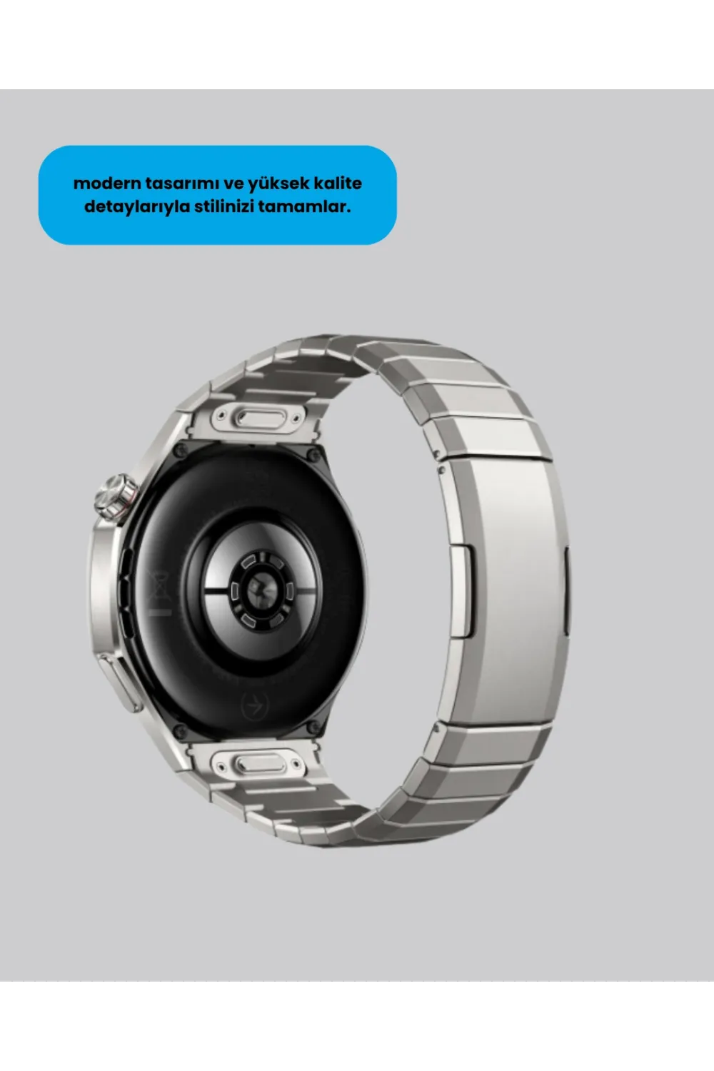 Gümüş Akıllı Saat 46mm Kasa