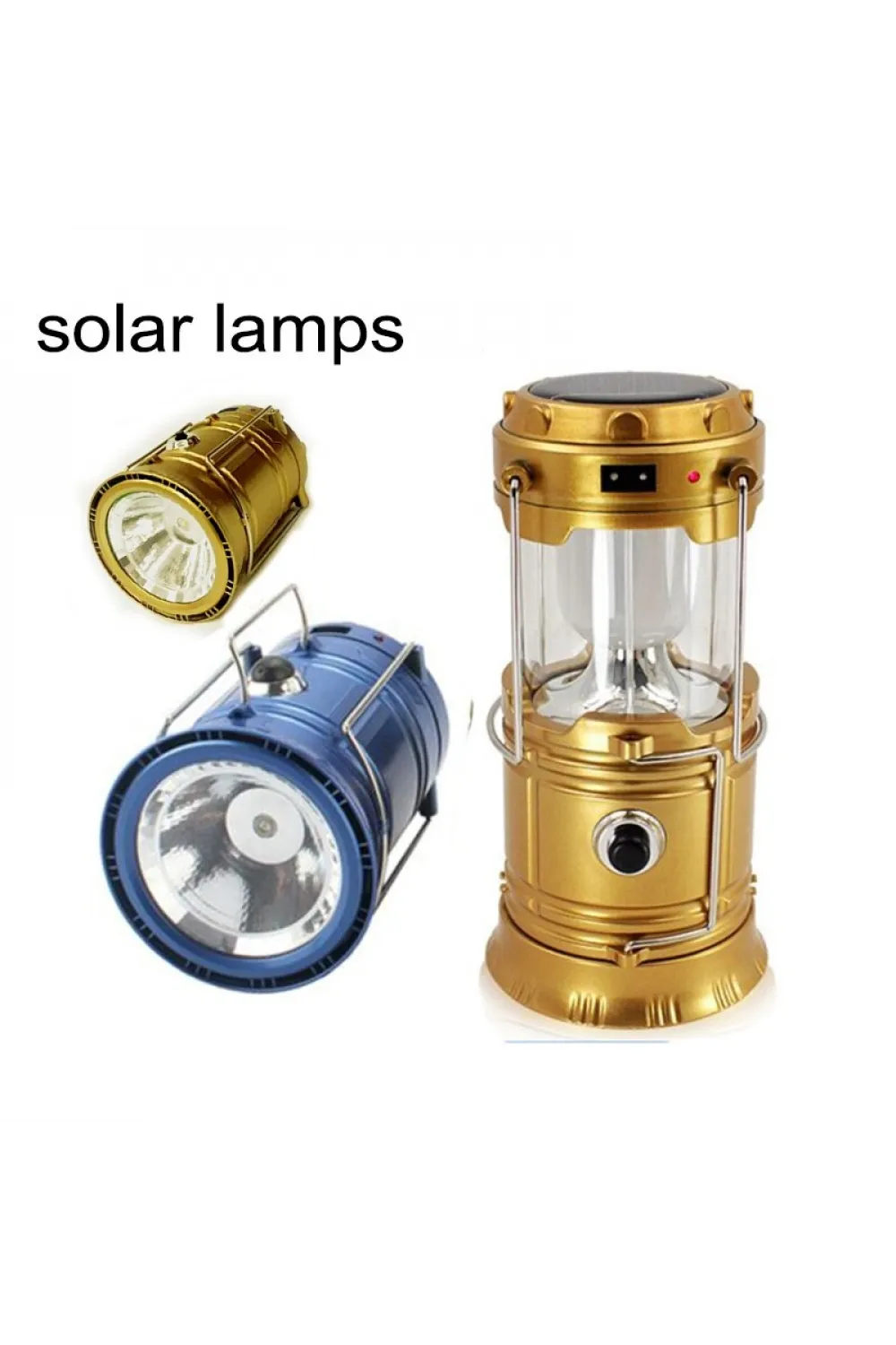 Güneş Enerjili Açılır Kapanır Kamp Lambası