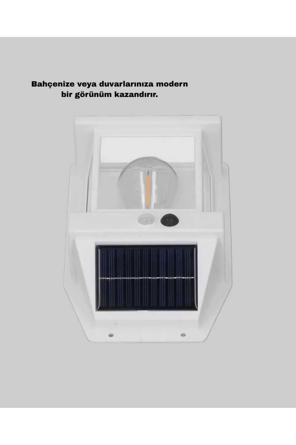Güneş Enerjili Dış Mekan Sensörlü Duvar Lambası Ip65 Su Geçirmez