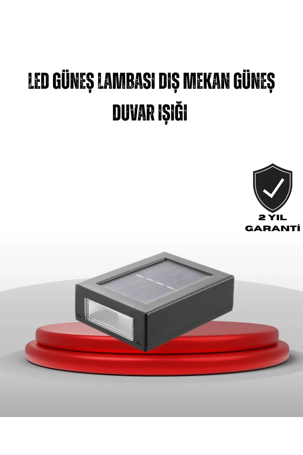Güneş Enerjili Su Geçirmez Led Duvar Lambası