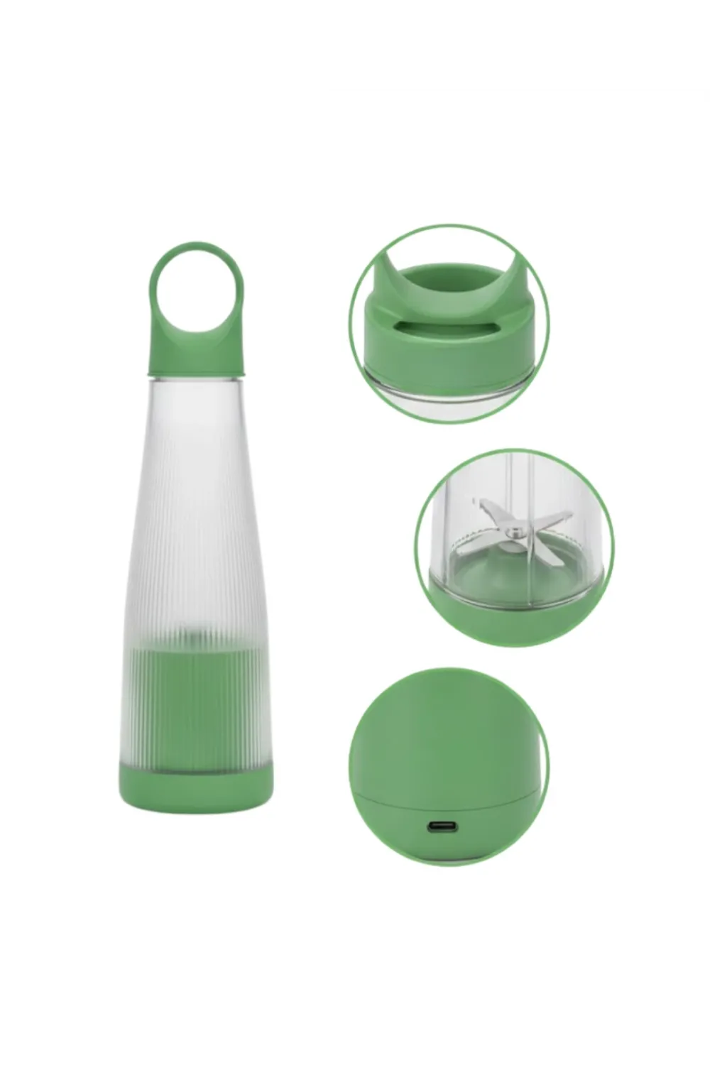 Günlük Smoothie Ve Shake İçin Usb Şarjlı Taşınabilir Blender
