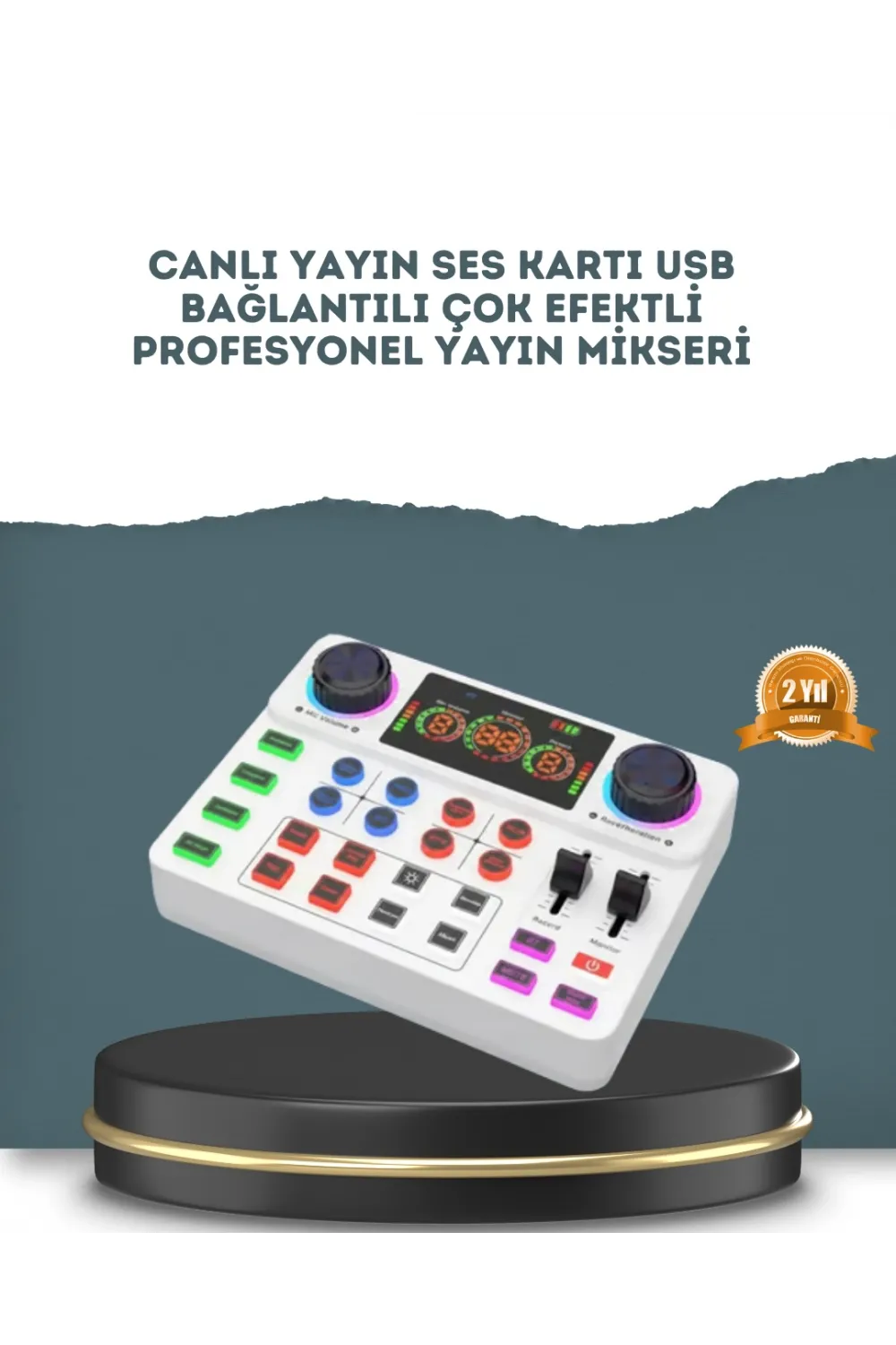 Gürültü Engelleme Özellikli Canlı Yayın Ses Kartı