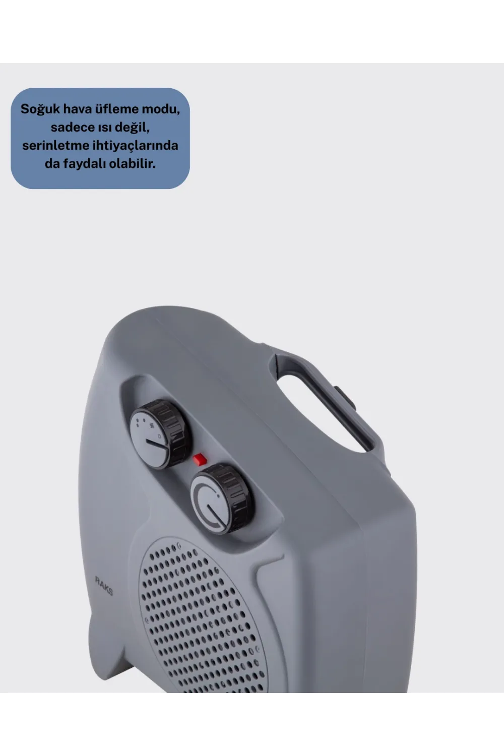 Güvenli Elektrikli Fanlı Isıtıcı Termostatlı Hızlı Isıtma