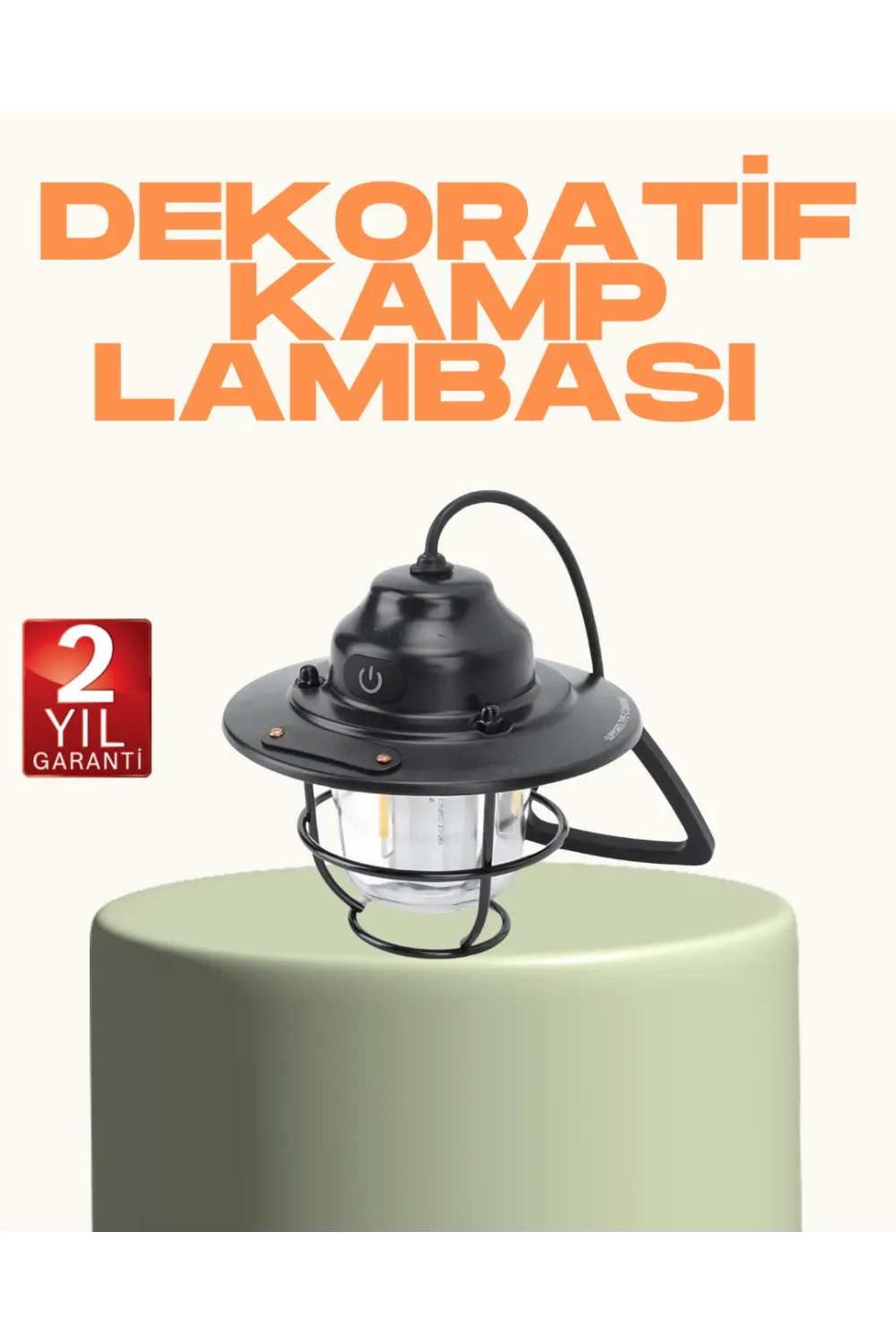 Hafif Ve Taşınabilir Retro Tasarım Kamp Lambası