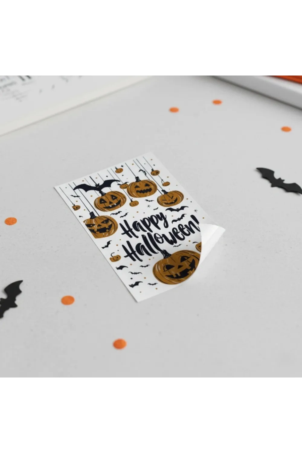 Halloween Temalı Balkabaklı Duvar Sticker Seti