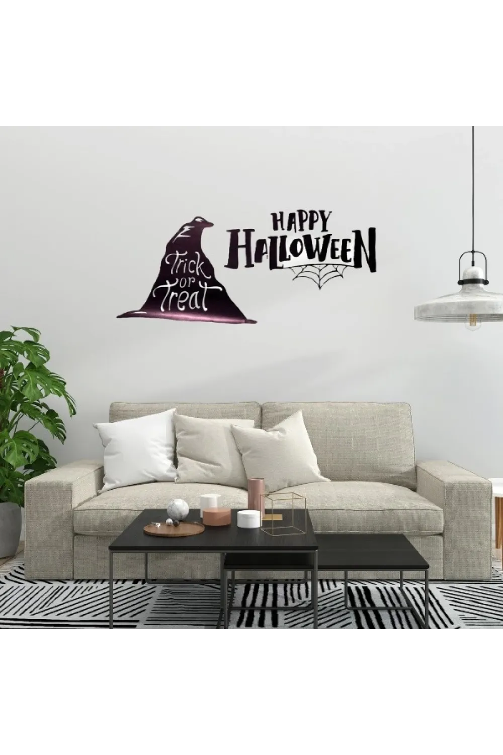 Happy Halloween Temalı Duvar Stickerı