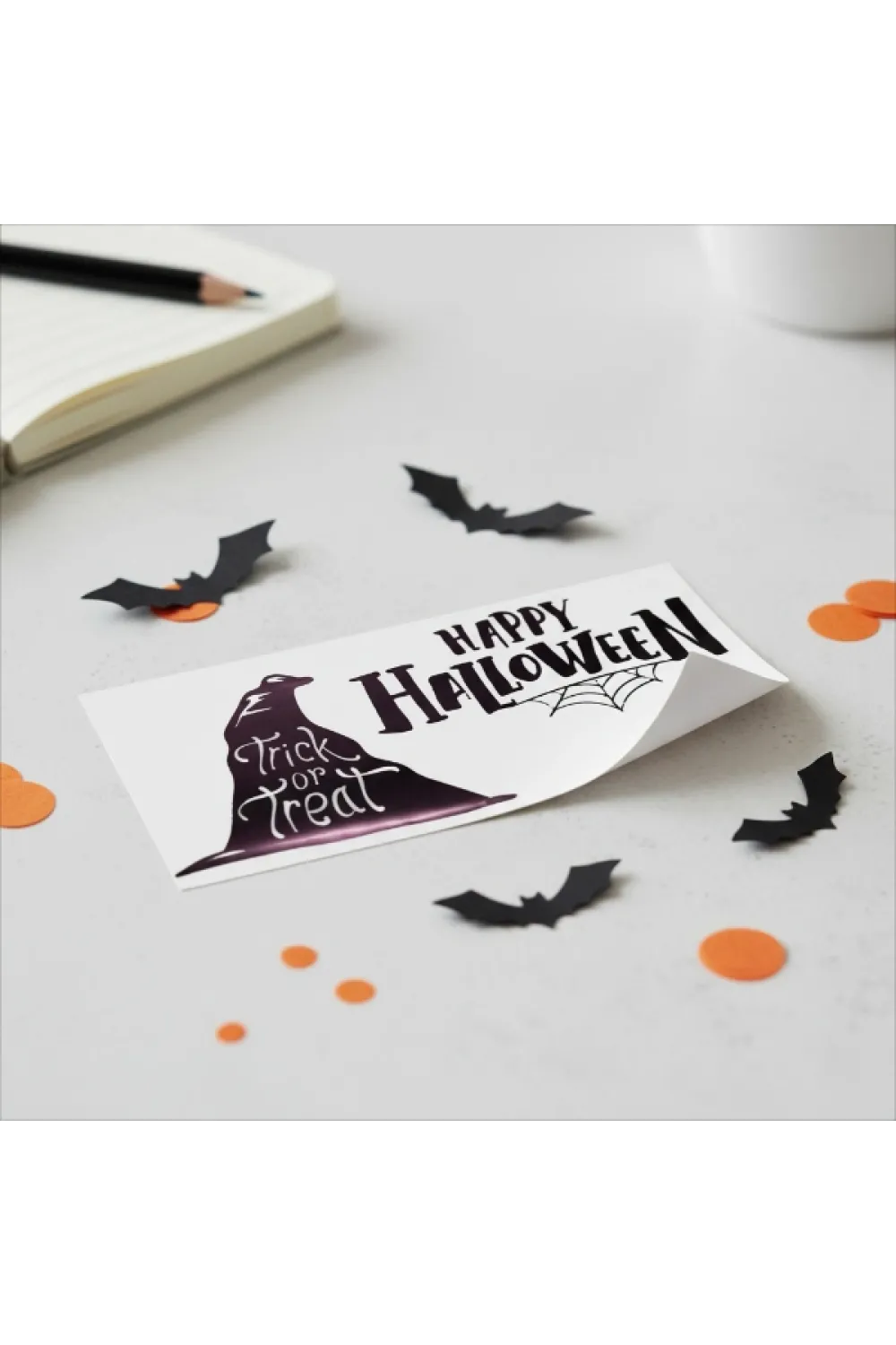 Happy Halloween Temalı Duvar Stickerı