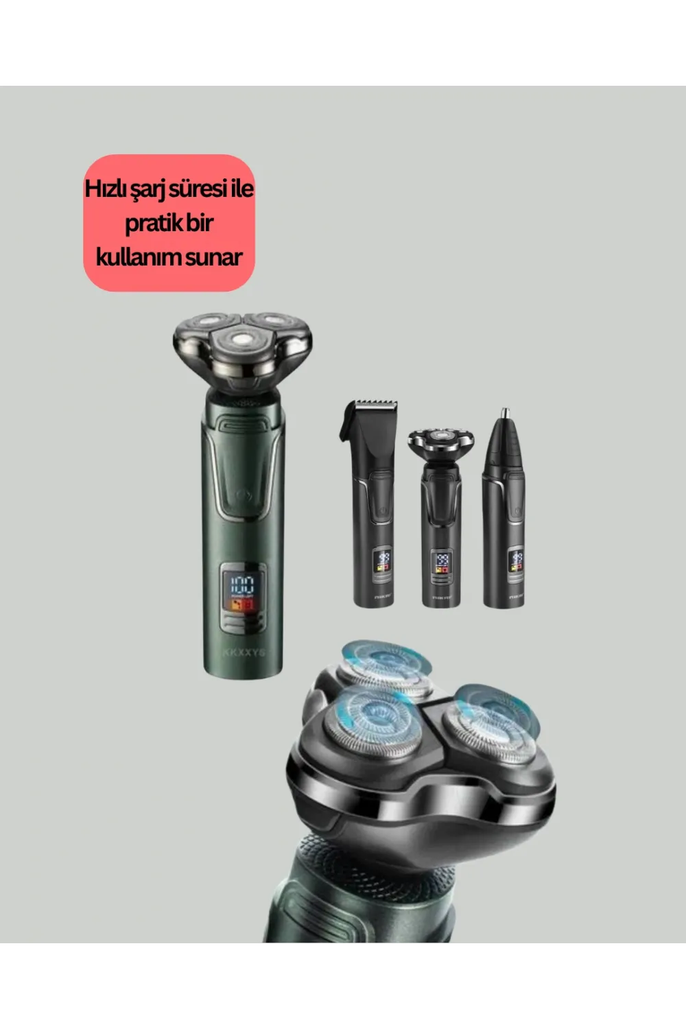 Hareket Halinde Kullanıma Uygun Tıraş Makinesi