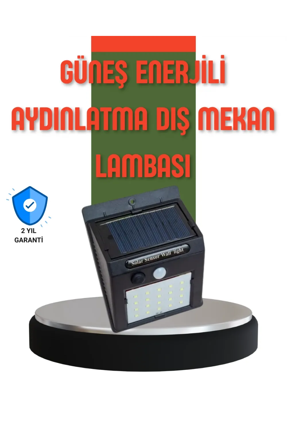 Hareket Sensörlü Güneş Enerjili Dış Mekan Led Lamba 100/144 Led