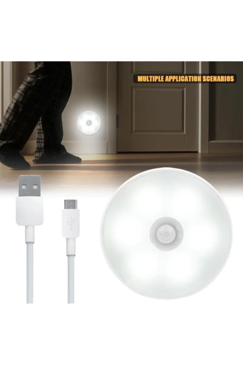 Hareket Sensörlü Usb Şarjlı Led Işık Lamba