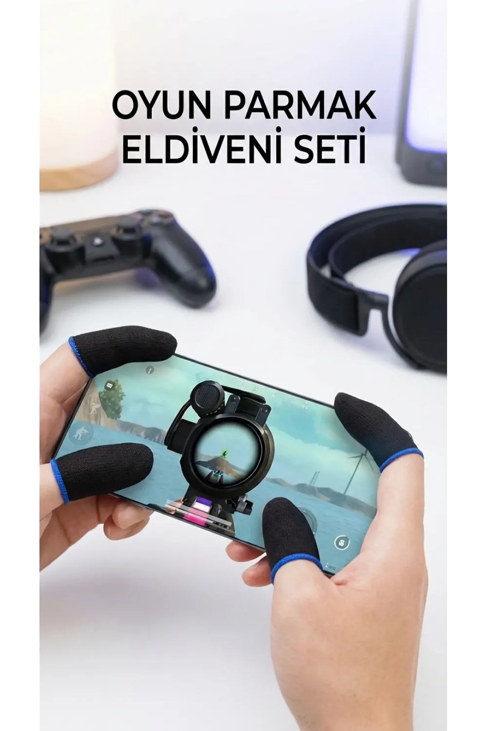 Hassas Kontrol Sunan Dayanıklı Oyuncu Parmaklık Eldiveni