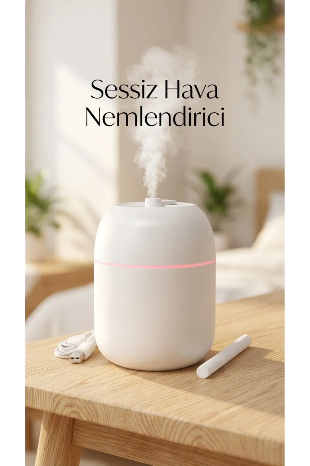 Hava Nemlendirici Buhar Makinesi 220ml Kapasiteli Uygun Boyutlu Ev Ve Ofis Kullanımı