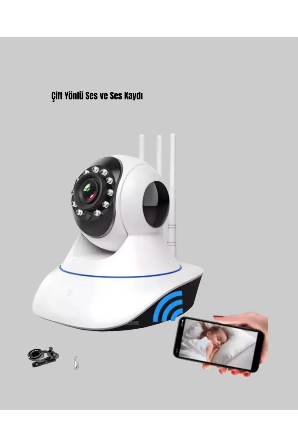 Hd Ip Kamera – Gece Görüşlü, Hareket Sensörlü, Mobil Takip Ve Çift Yönlü Ses