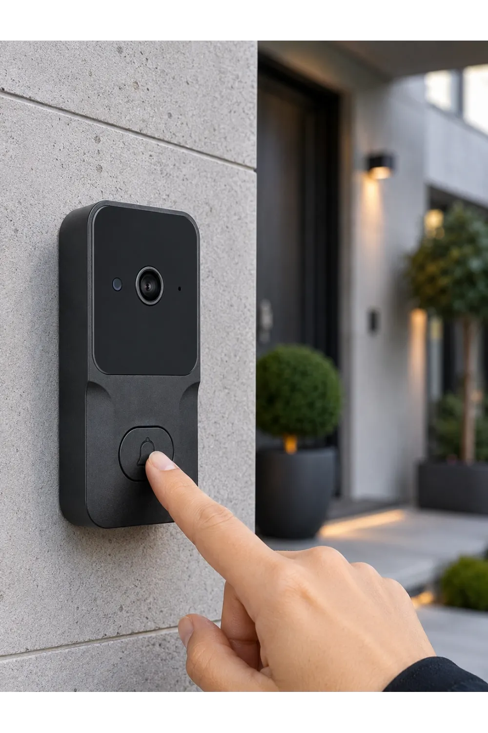 Hd Kameralı Akıllı Kapı Zili | Çift Yönlü Sesli Wi-fi Görüntülü Kapı Zili