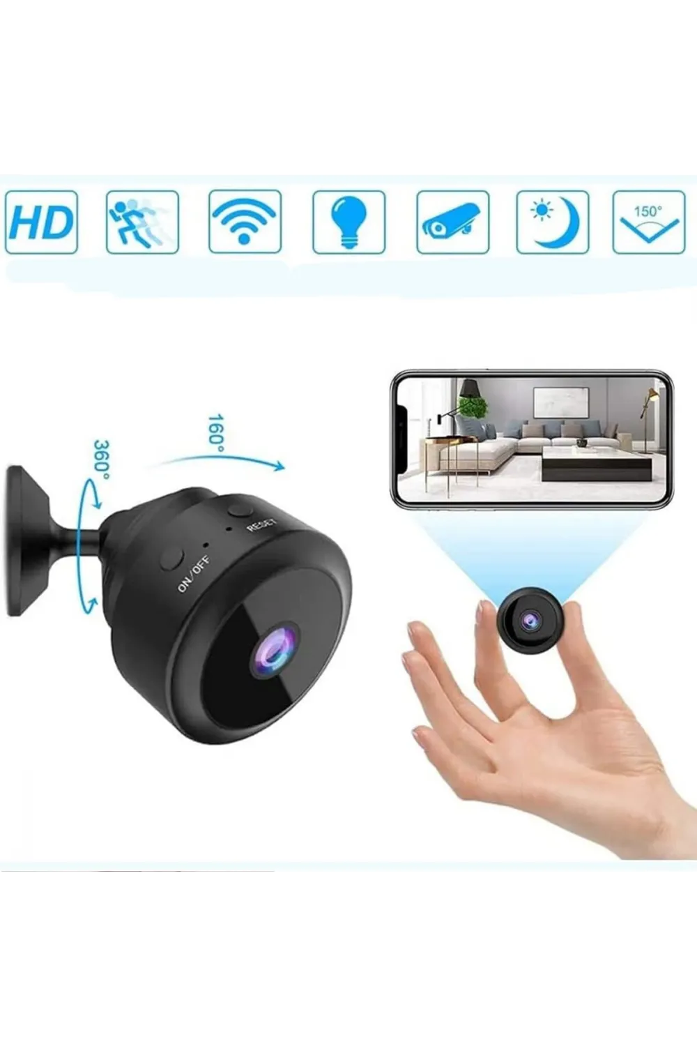 Hd Mini Kamera Şarjlı HS-315