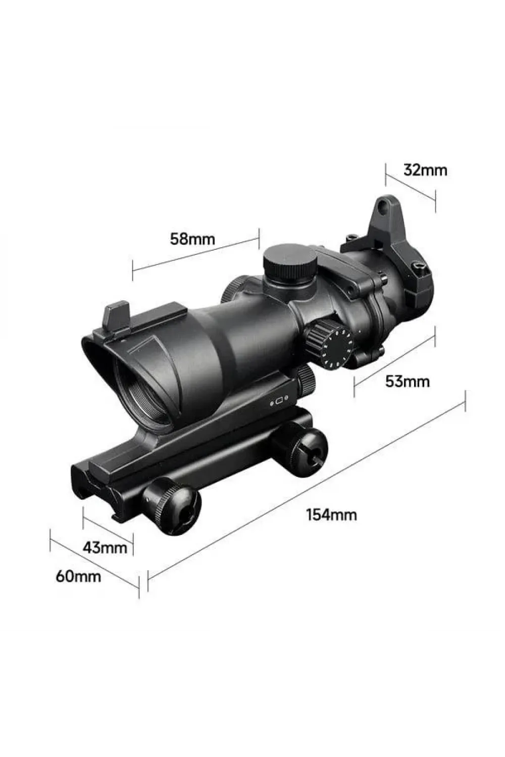 Hd30f  Taktikal Çift Renk Noktalı Nişangah Reddot,avcılık  Dürbün