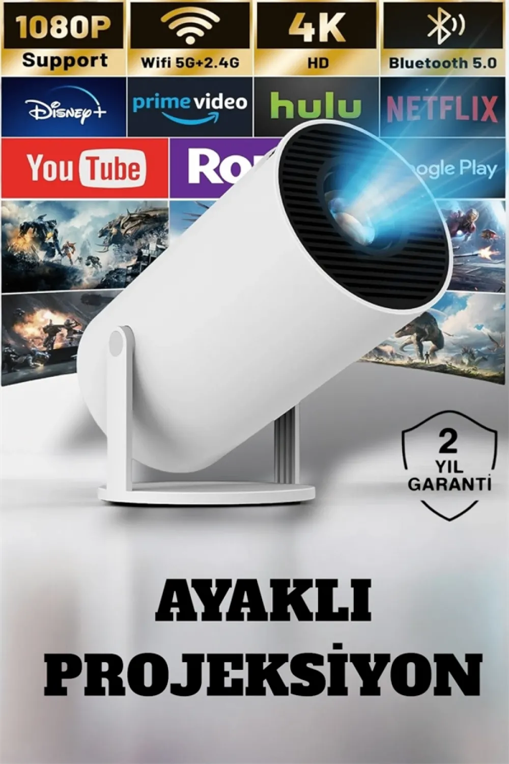 Hdmı Ve Full Hd Teknolojili 160 Ansı Lümen Kablosuz Projeksiyon