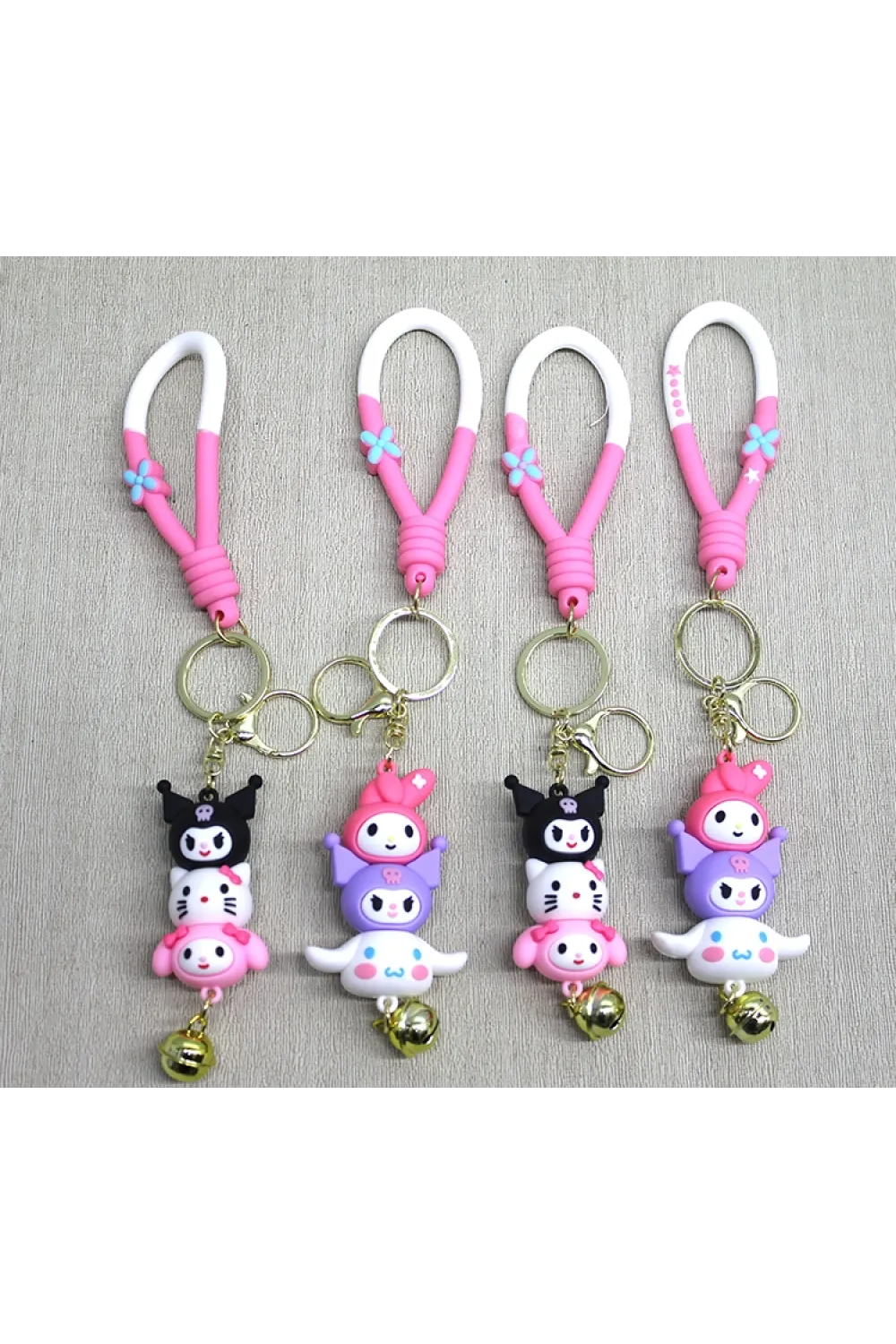 Hello Kitty Ve Arkadaşları Silikon Anahtarlık