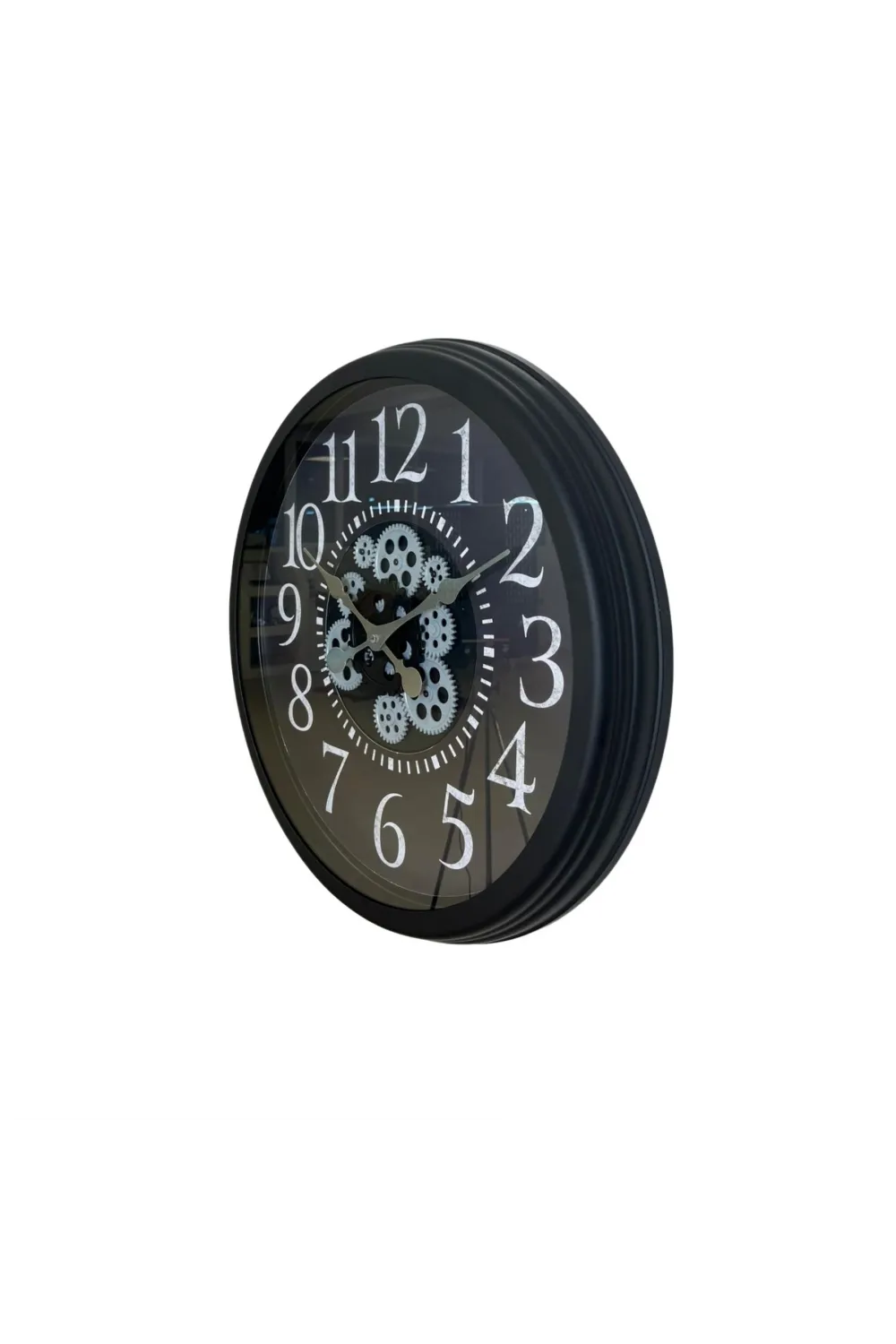 Heritage Black 60 Cm Çarklı Duvar Saati