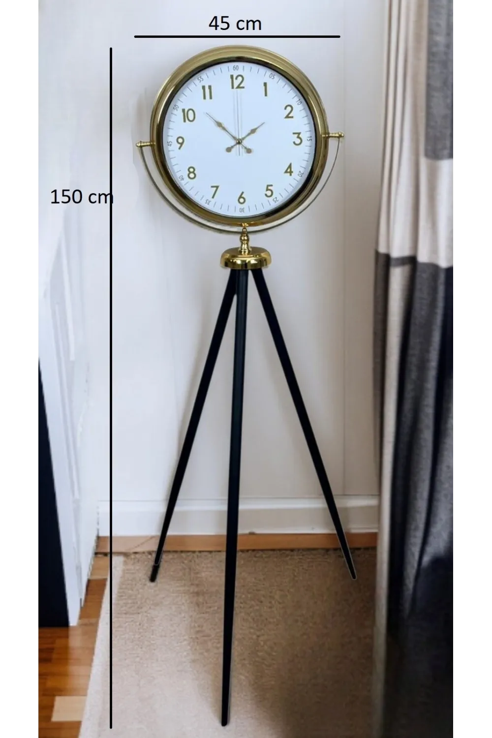 Heritage Gold Zarif Tripod Ayaklı Saat