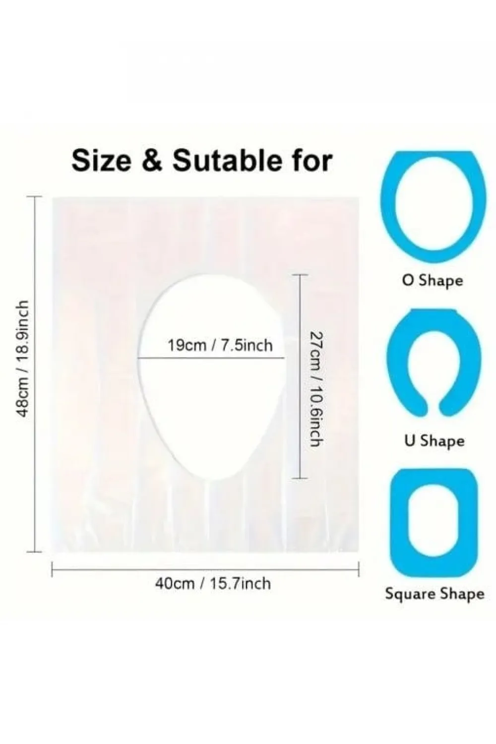 Hijyenik Tek Kullanımlık Klozet Kapağı Poşeti 200 Adet