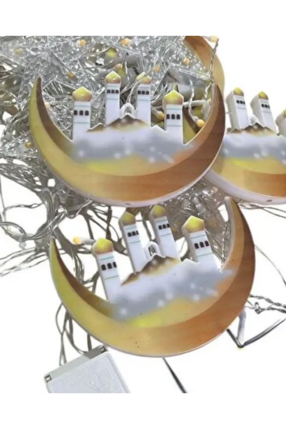 Hilal Yıldız Led Ramazan Işığı 3 Metre Dekoratif Perde Aydınlatması
