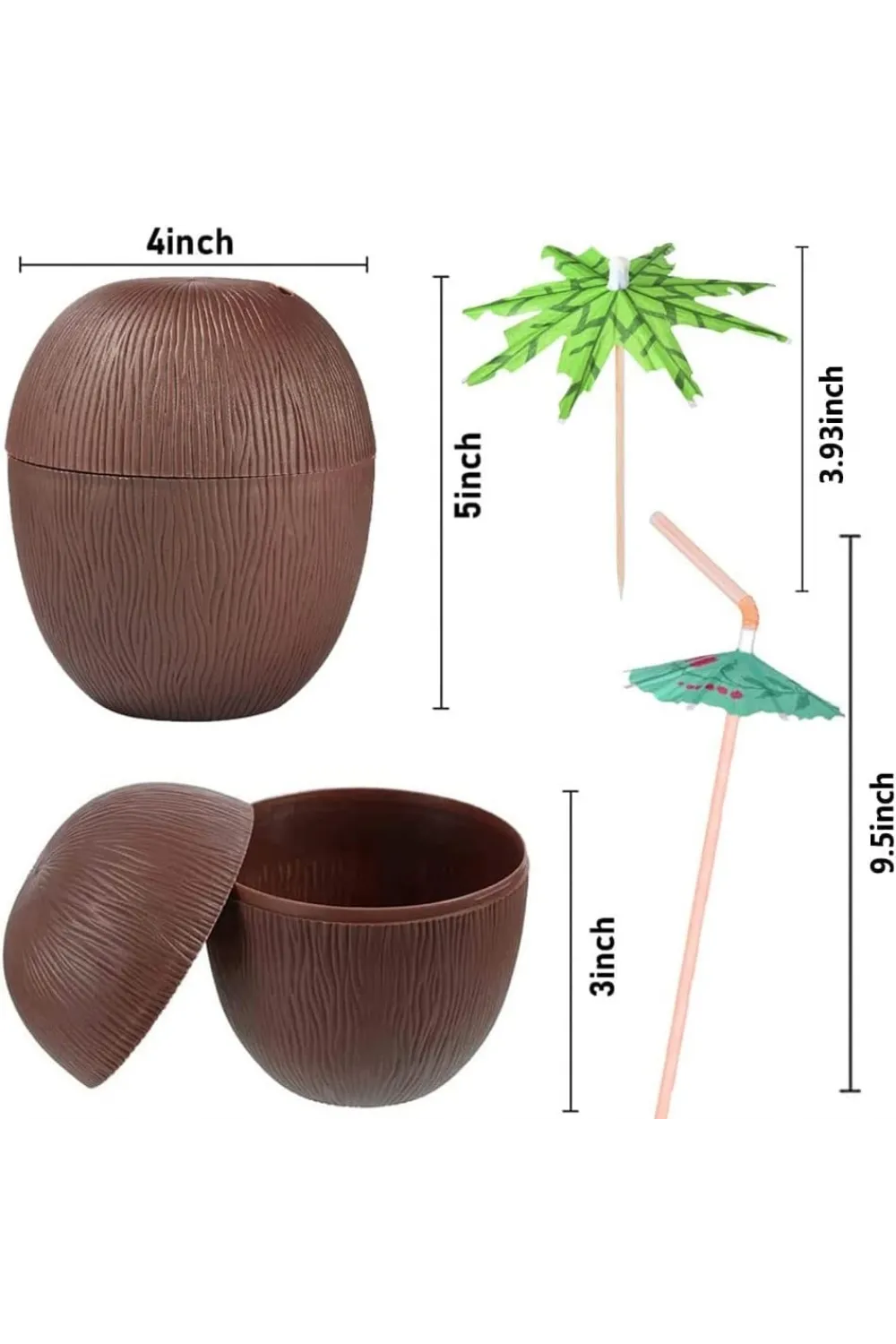 Hindistan Cevizi Pipetli Bardak