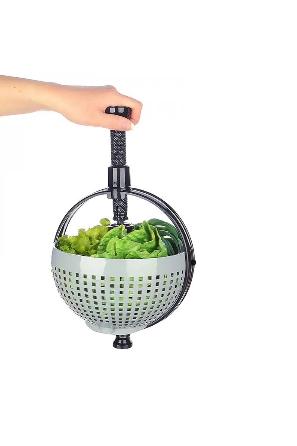Hızlı Salata Kurutucu Süzgeç- Dönerli Süzgeç Dev Boy
