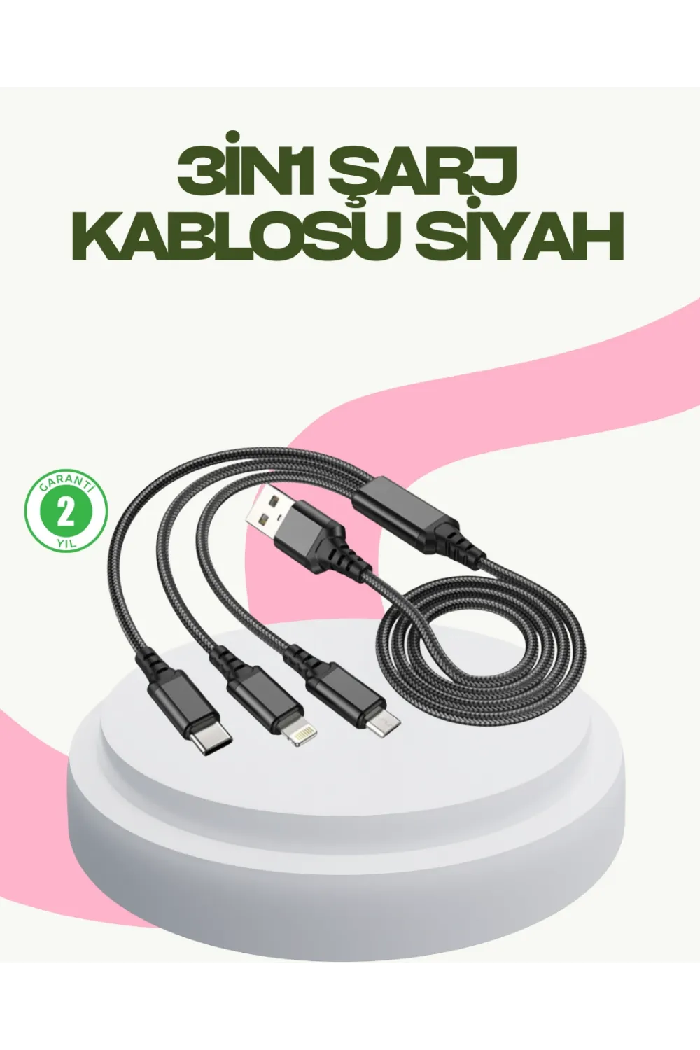 Hızlı Şarj Destekli Çoklu Şarj Kablosu – Seyahat Ve Günlük Kullanım