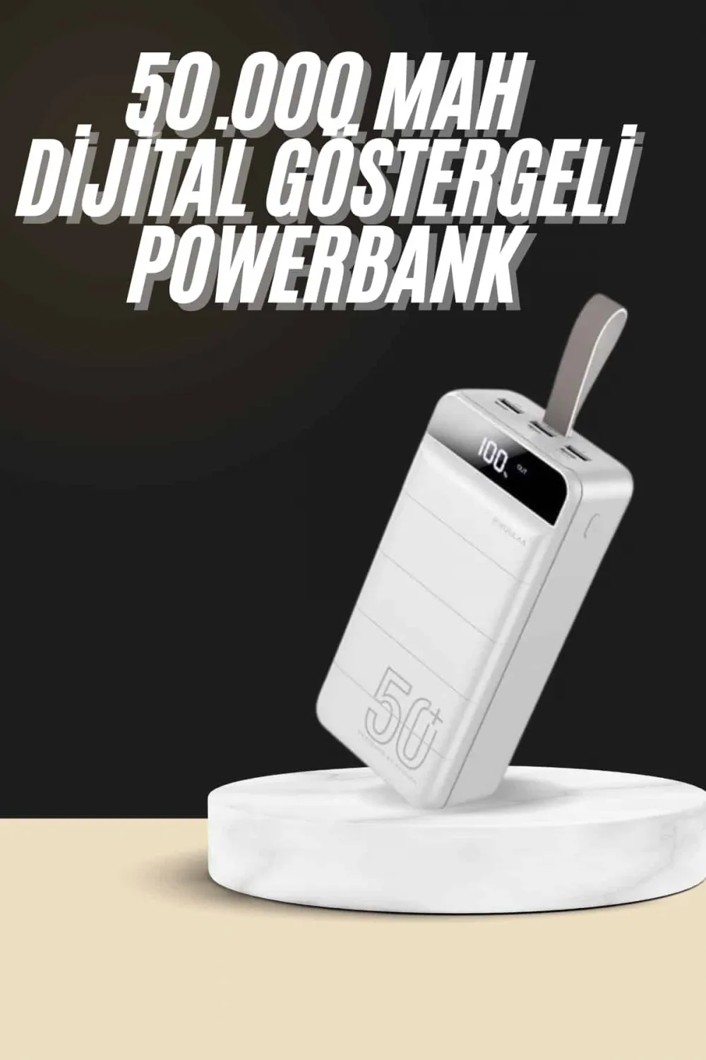 Hızlı Taşınabilir 50.000 Mah Powerbank Led Ekran Android Ve İos Uyumlu