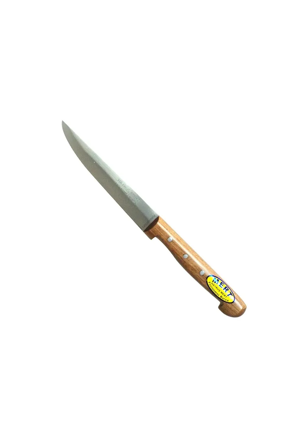 H.M. Paslanmaz Bursa Sebze Bıçağı 11 cm, Ahşap Sap