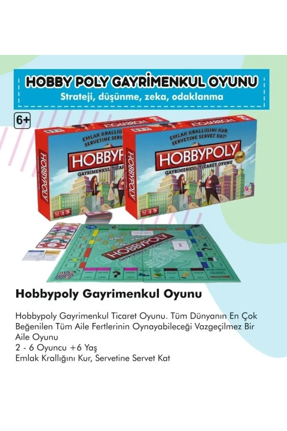 Hobby Poly Gayrimenkul Emlak Ticareti Oyunu