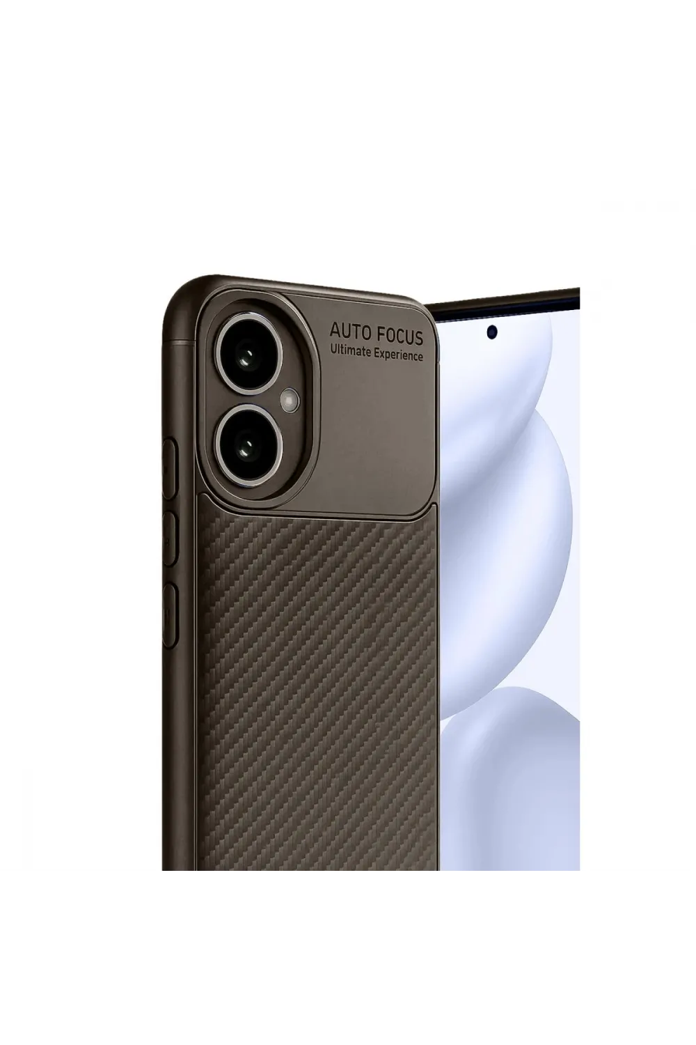 Honor 400 Kılıf Auto Focus Karbon Kapak - Kahverengi